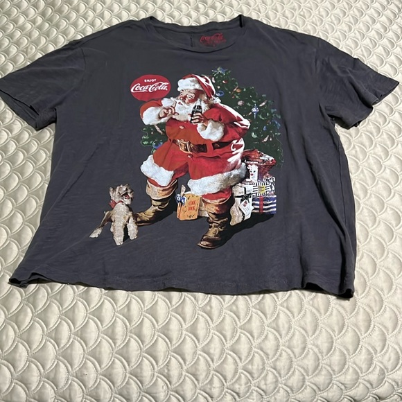 Lucky Brand Tops - Coca Cola x Lucky Brand Santa Tee- Size S